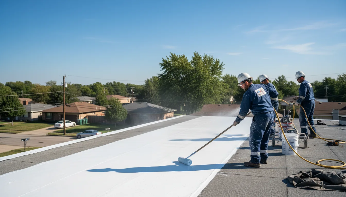 Commercial roof coating in Stephenville, TX near me